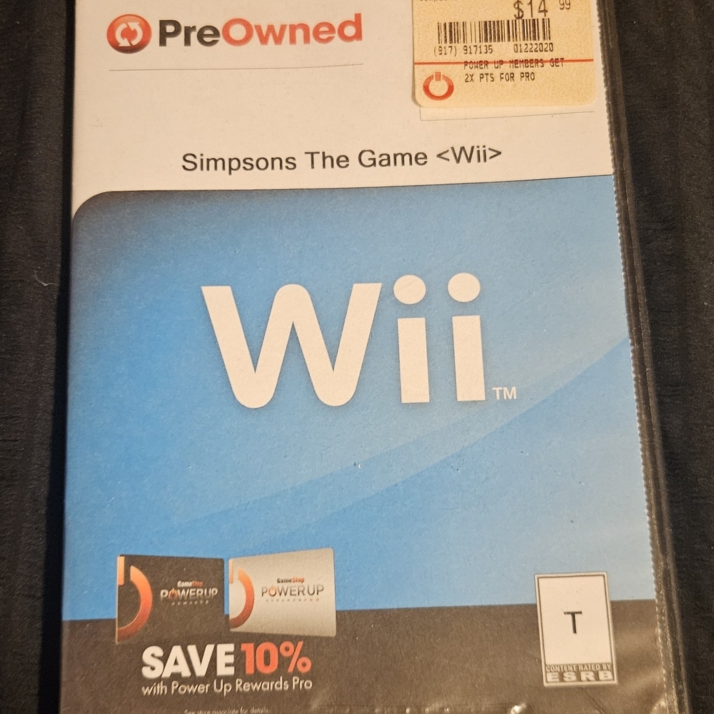 Nintendo Wii Game The Simpsons: The Game
